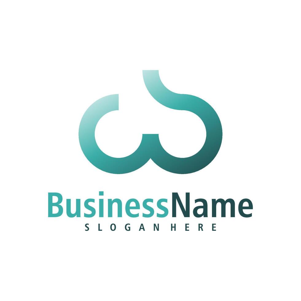 Letter W logo design vector. Creative Initial W logo concepts template vector