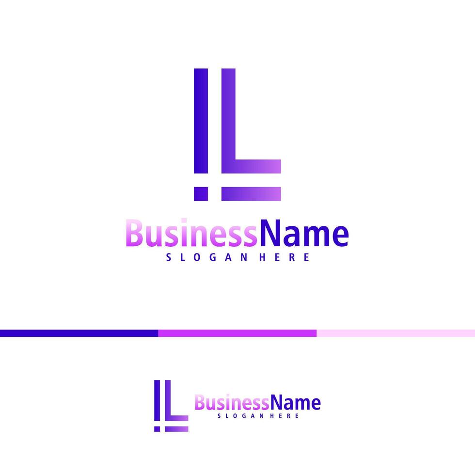Letter L logo design vector. Creative Initial L logo concepts template vector