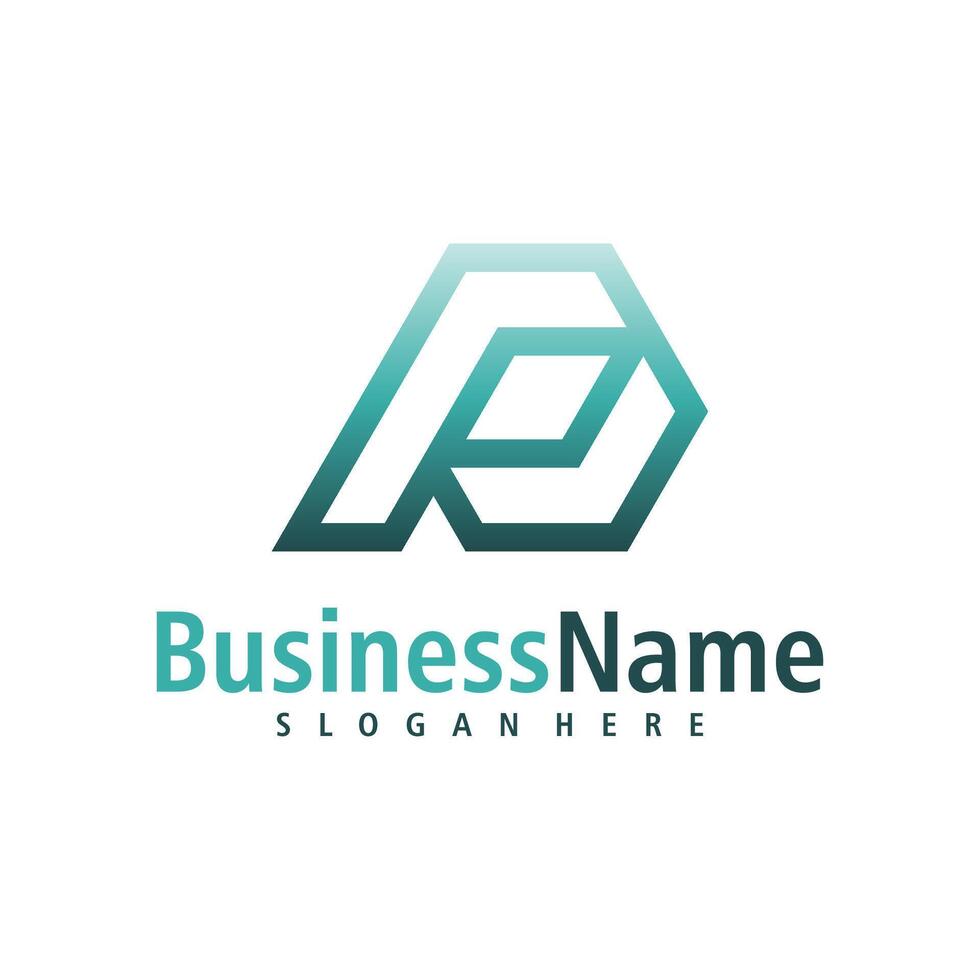 Letter P logo design vector. Creative Initial P logo concepts template vector