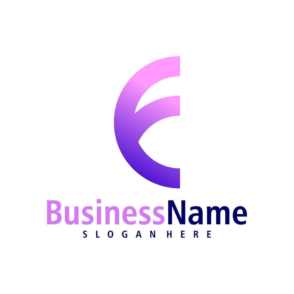 Letter F logo design vector. Creative Initial F logo concepts template vector