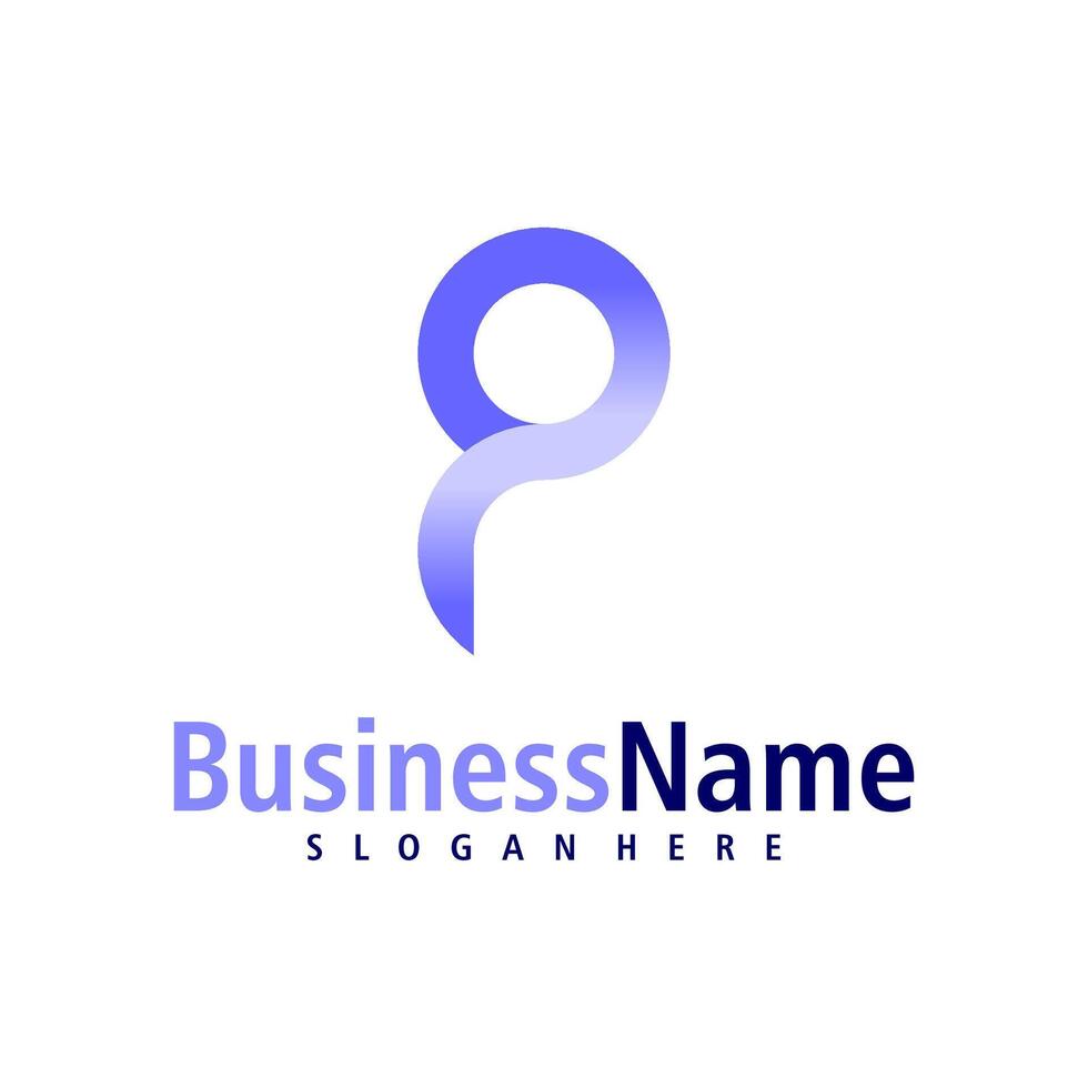 Letter P logo design vector. Creative Initial P logo concepts template vector