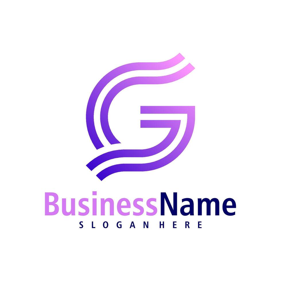 Letter G logo design vector. Creative Initial G logo concepts template vector