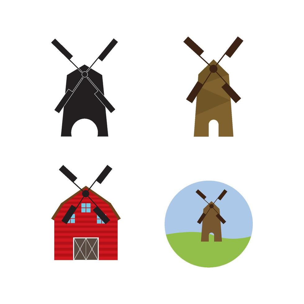 windmill logo vector