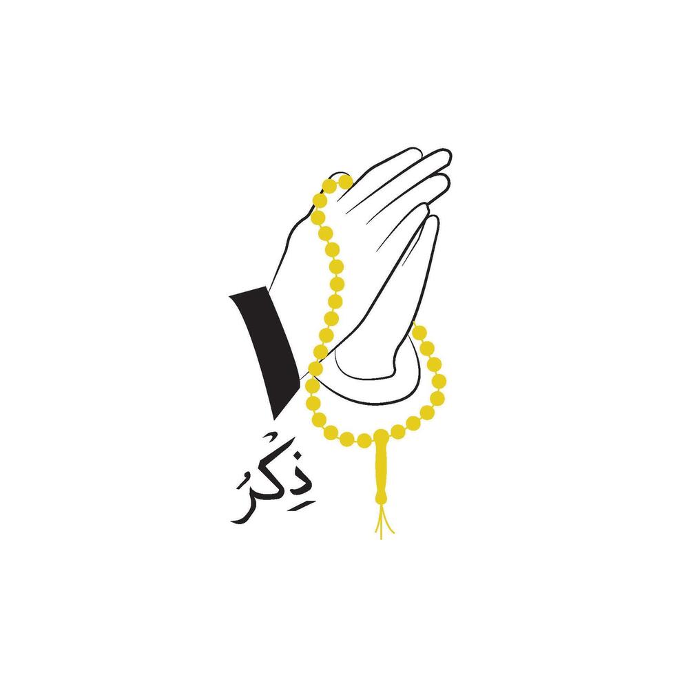 prayer beads logo vector