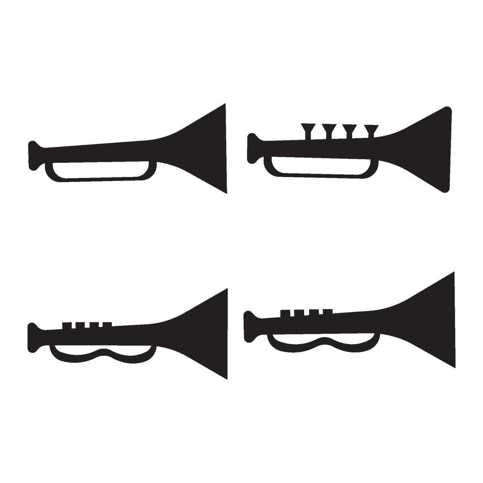 vector de logotipo de trompeta
