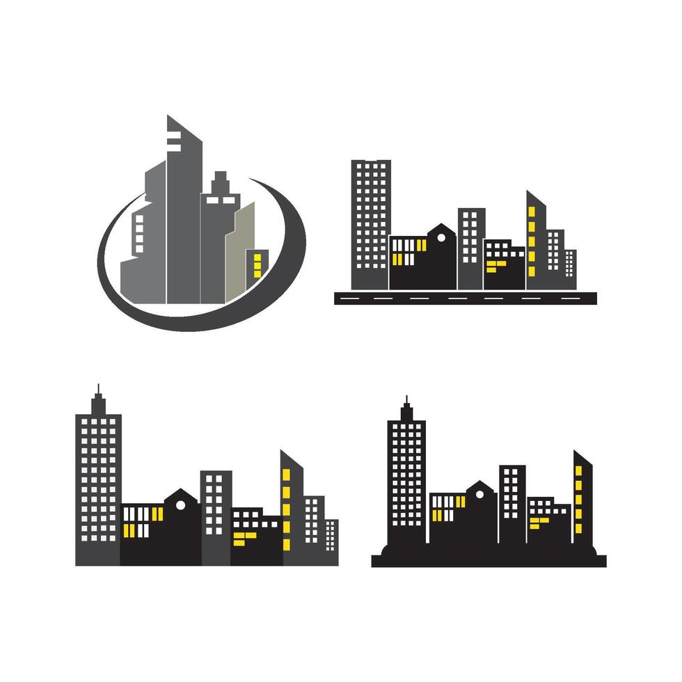 City skyline logo vector