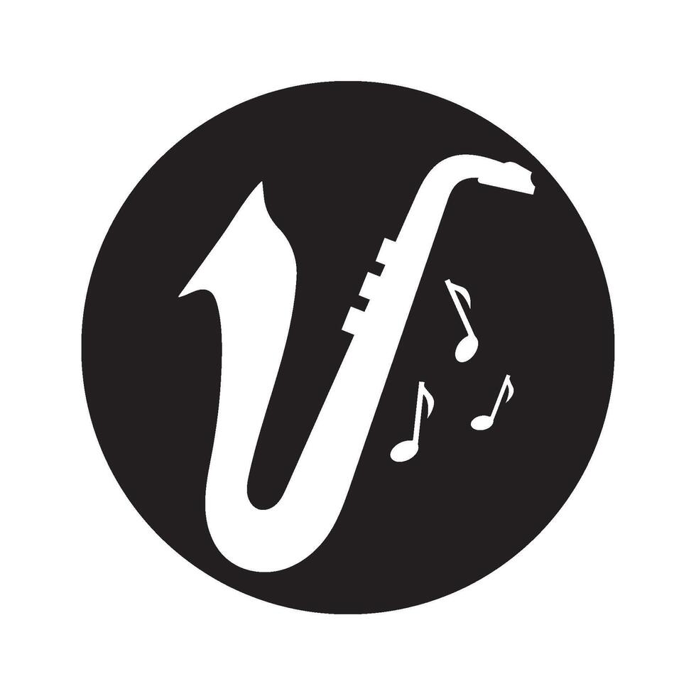 saxophone logo vector