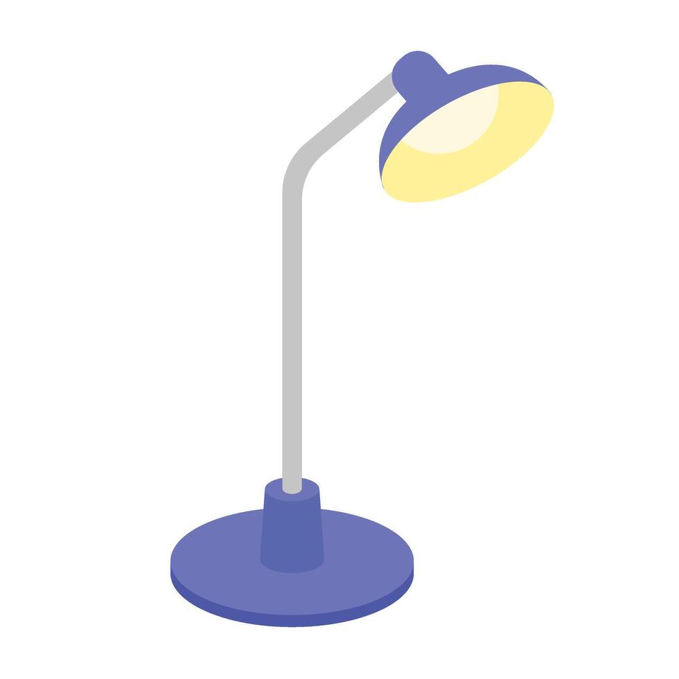 desk study work lamp vector