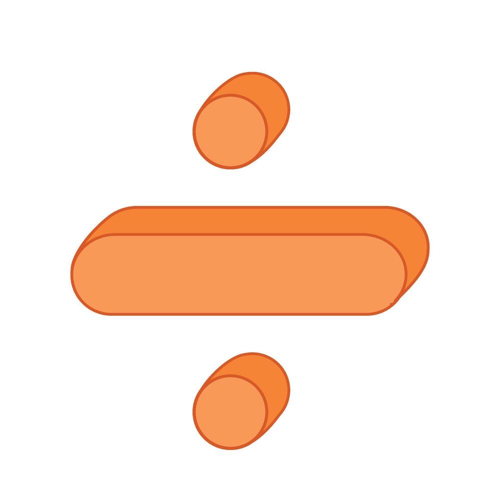 divide 3D symbol 42361237 Vector Art at Vecteezy