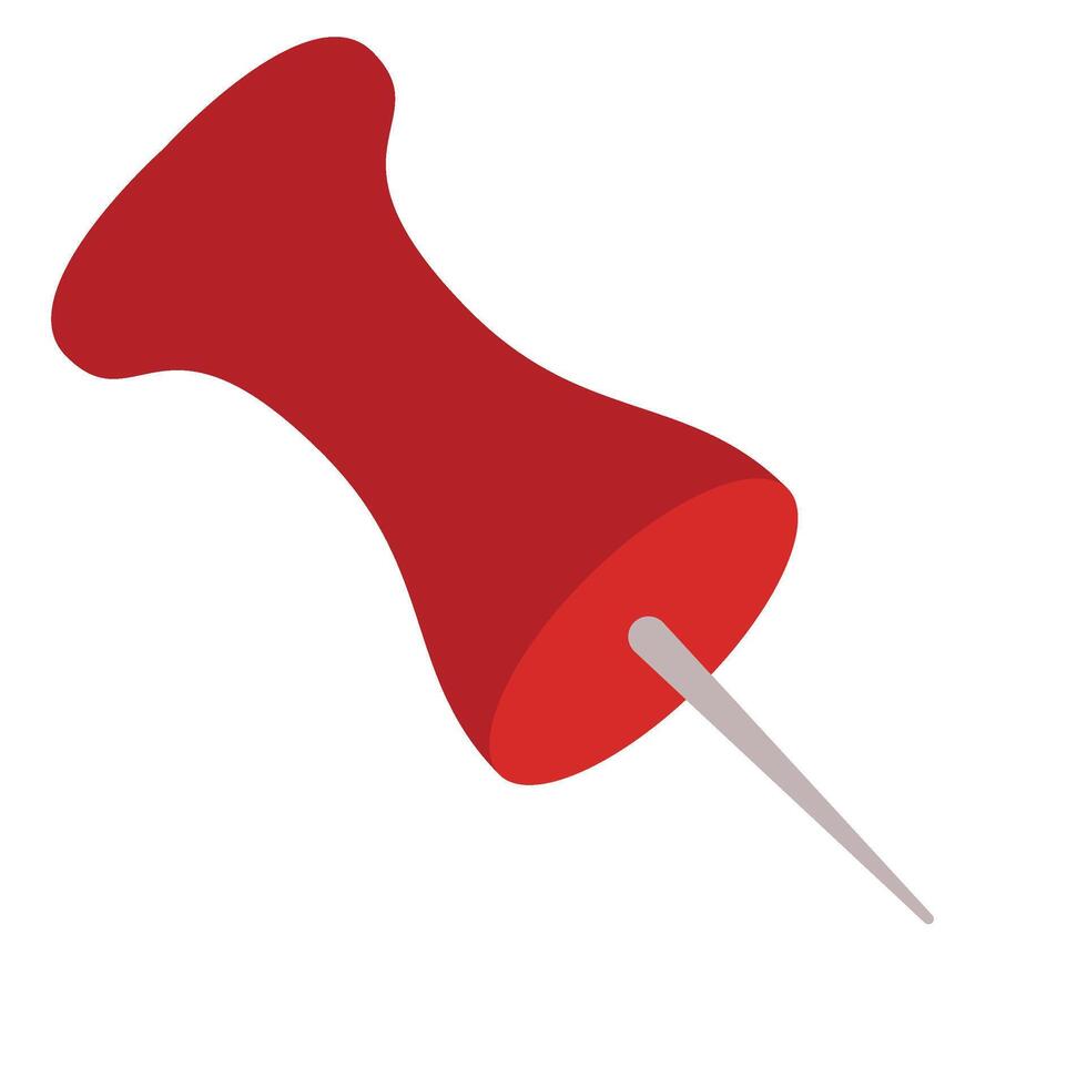 red pin needle vector