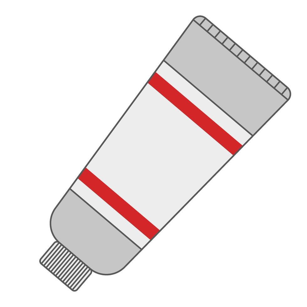 red tube paint vector