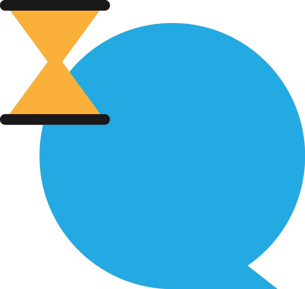 Chat Bubble Time vector