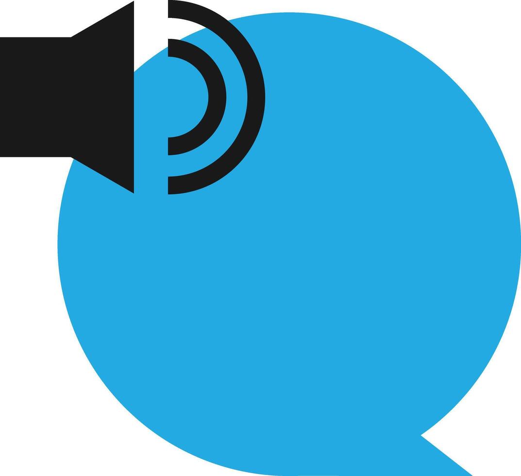 Chat Bubble Audio vector