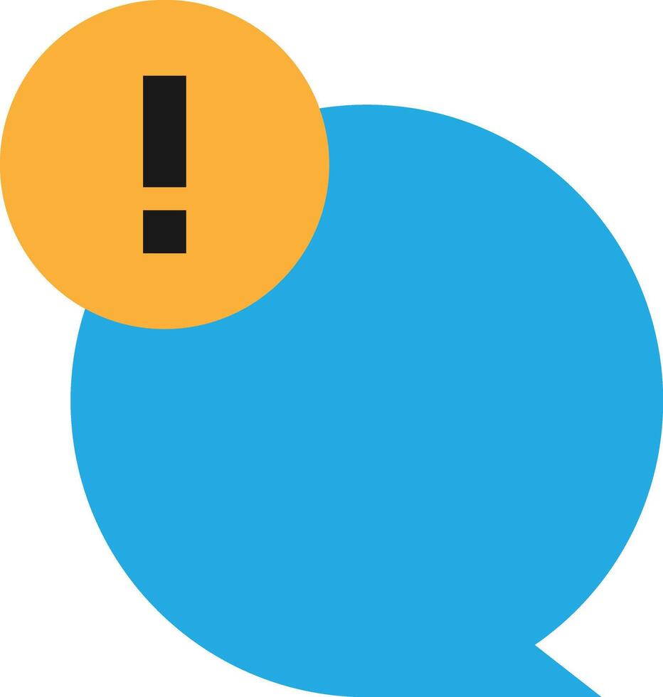 Chat Bubble Alert vector