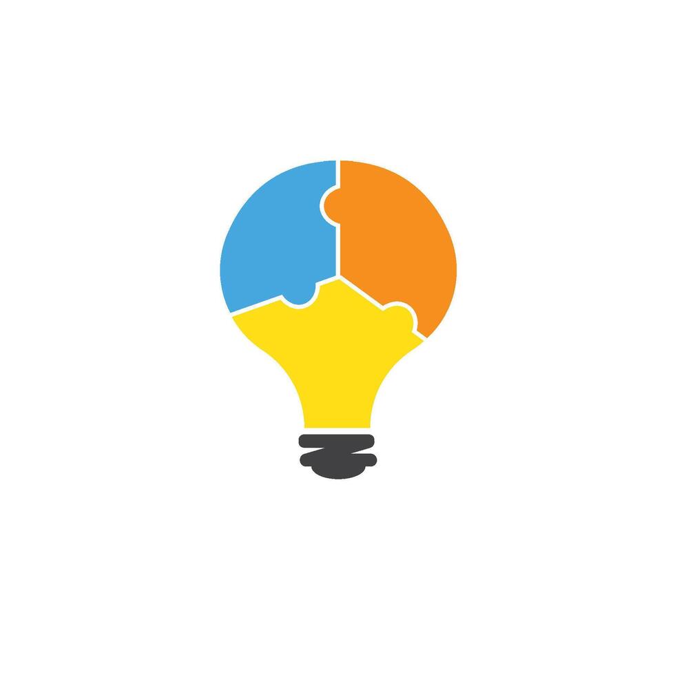 bulb puzzle vector
