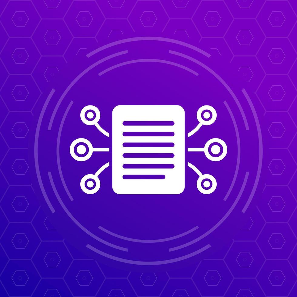 compiling data icon for apps or web vector