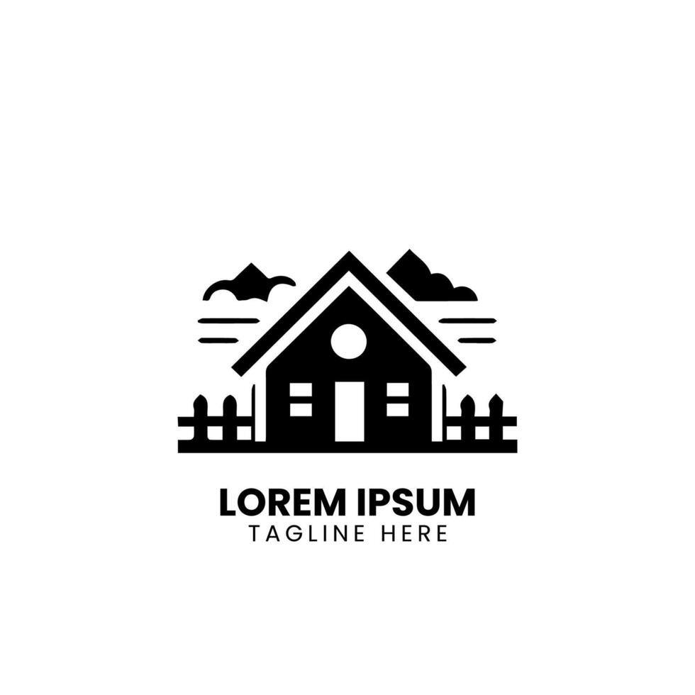 creative home smart logo detailing with clean background vector