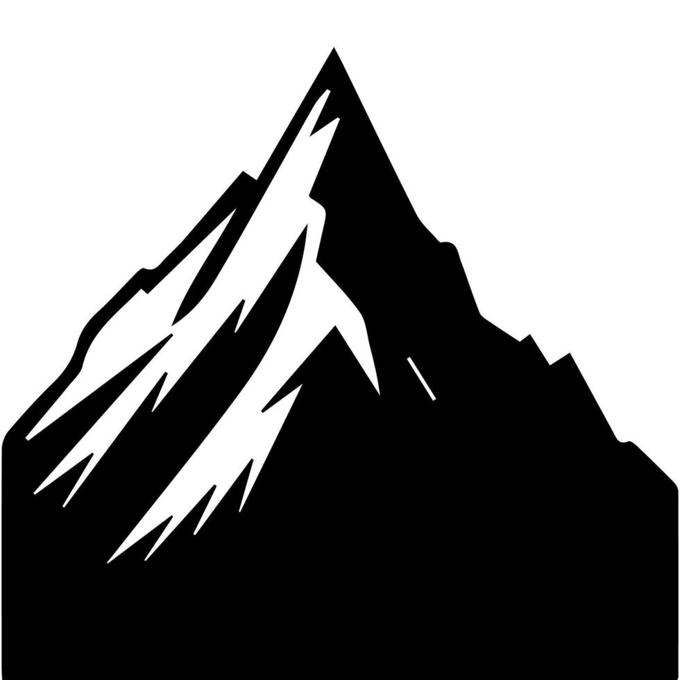 Montain outline images. Vector Illustration and logo