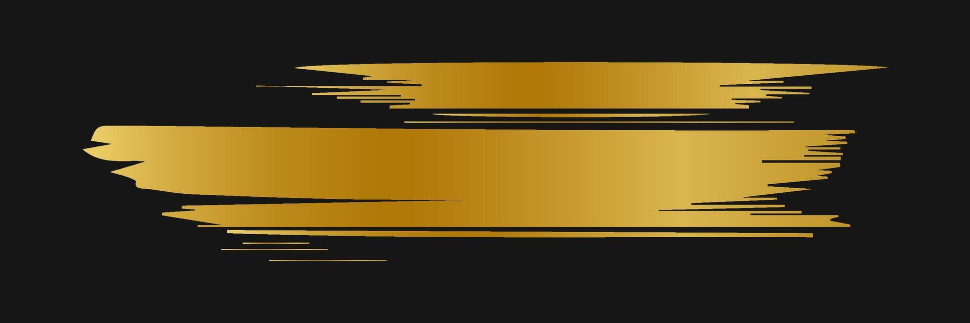 golden paint strokes to make a background for your design, golden hot foil, gold leaf vector