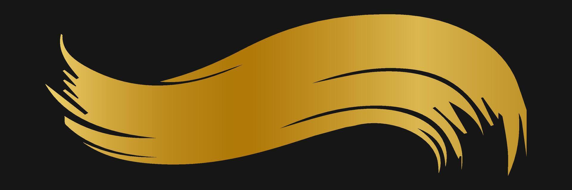 golden paint strokes to make a background for your design, golden hot foil, gold leaf vector