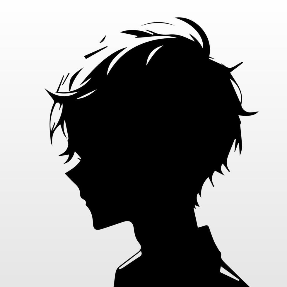 young man anime style character vector illustration design. Manga Anime Boy Black Hair Faces Cartoon . face young man anime style character vector illustration design. Boy anime male manga cartoon