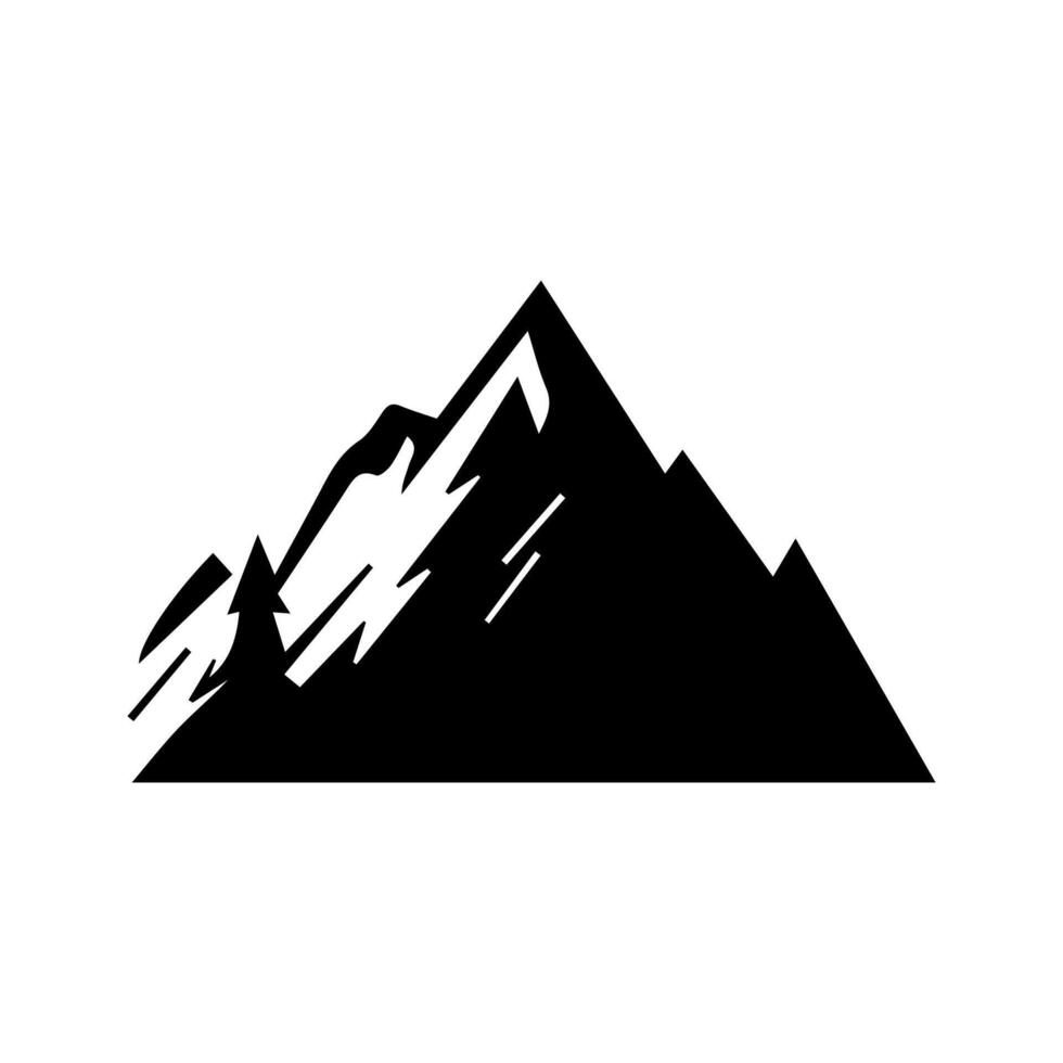 Montain outline images. Vector Illustration and logo