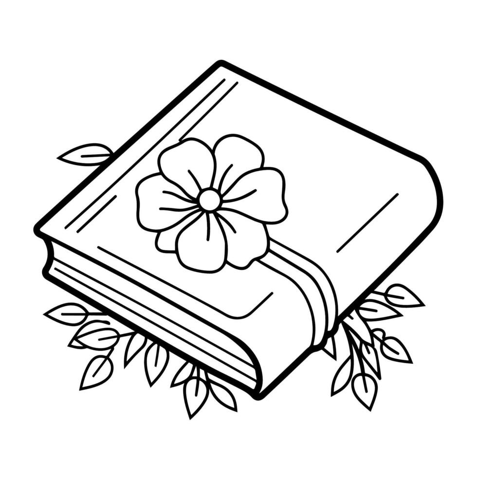 sumergirse tu diseños en conocimiento con un libro contorno icono vector, ideal para versátil y literario aplicaciones vector