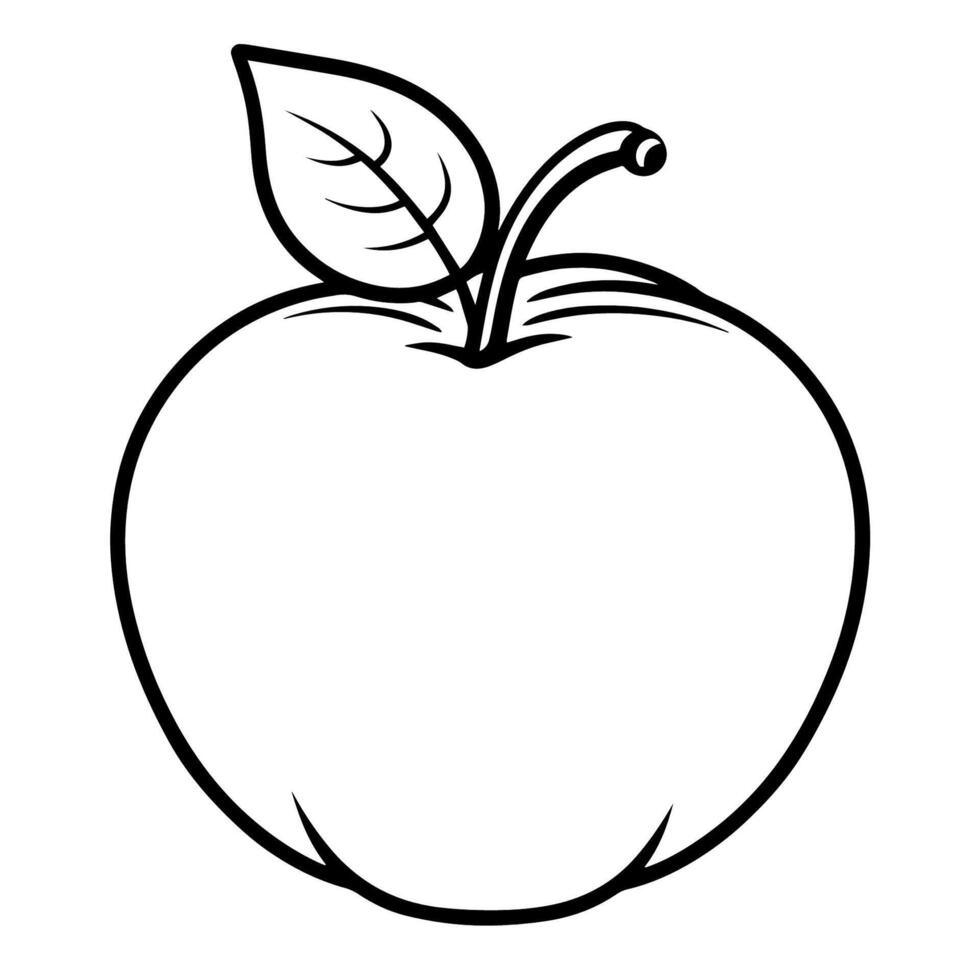 Juicy mango outline icon in vector format for fruit-themed designs.