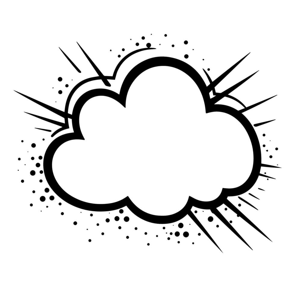 Clean vector outline of a speech bubble icon for versatile applications.