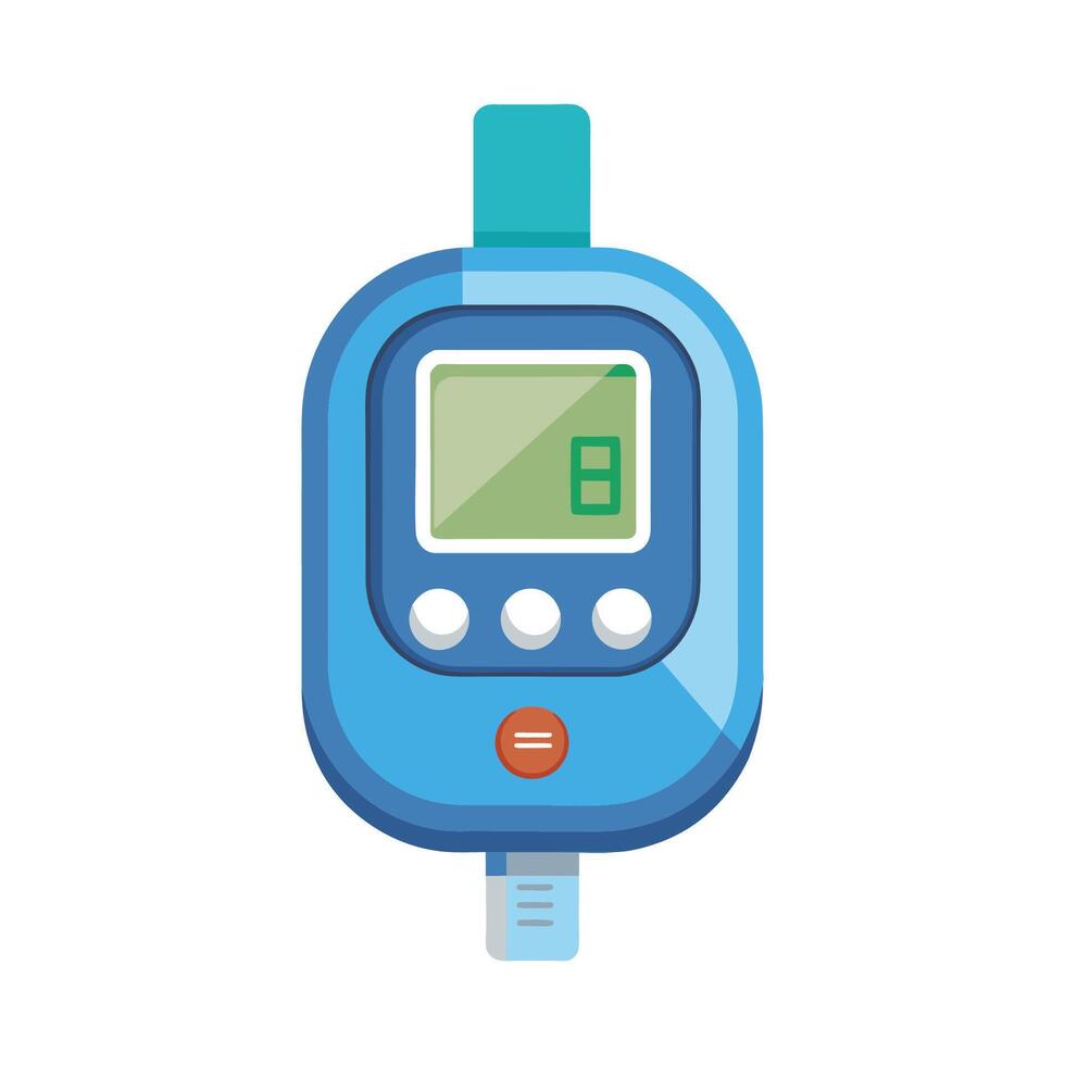 Glucose flat vector illustration on white background.