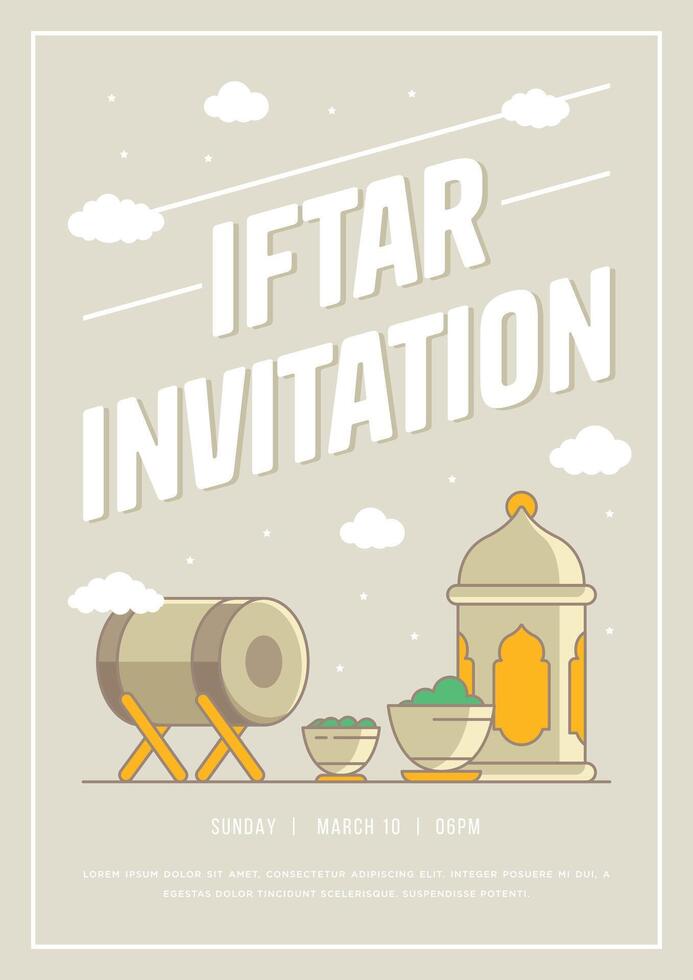 Ramadhan or Ramadan Flyer Collection with Islamic Design Greetings and Card vector