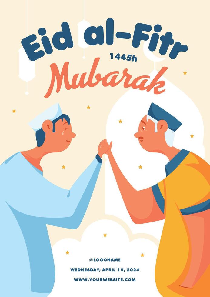 Bundle Collection of Eid Mubarak and Ramadan or Ramadhan Islamic Poster and Banners vector