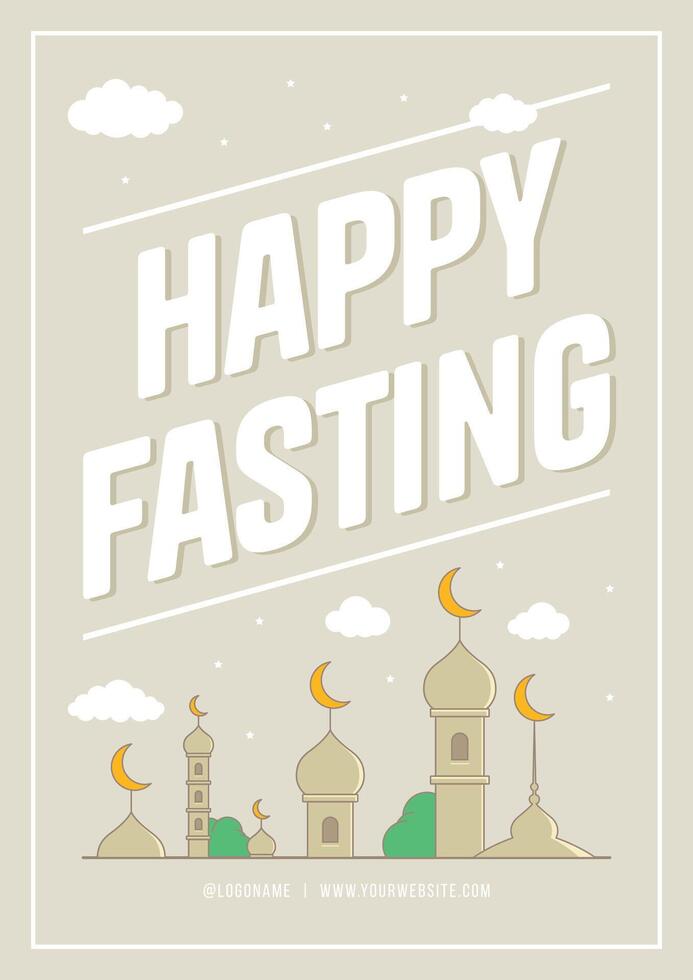 Ramadhan or Ramadan Flyer Collection with Islamic Design Greetings and Card vector