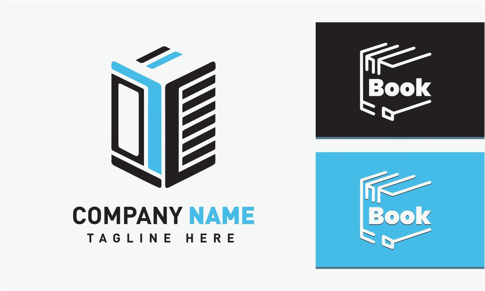 AI generated Book logo design icon vector template