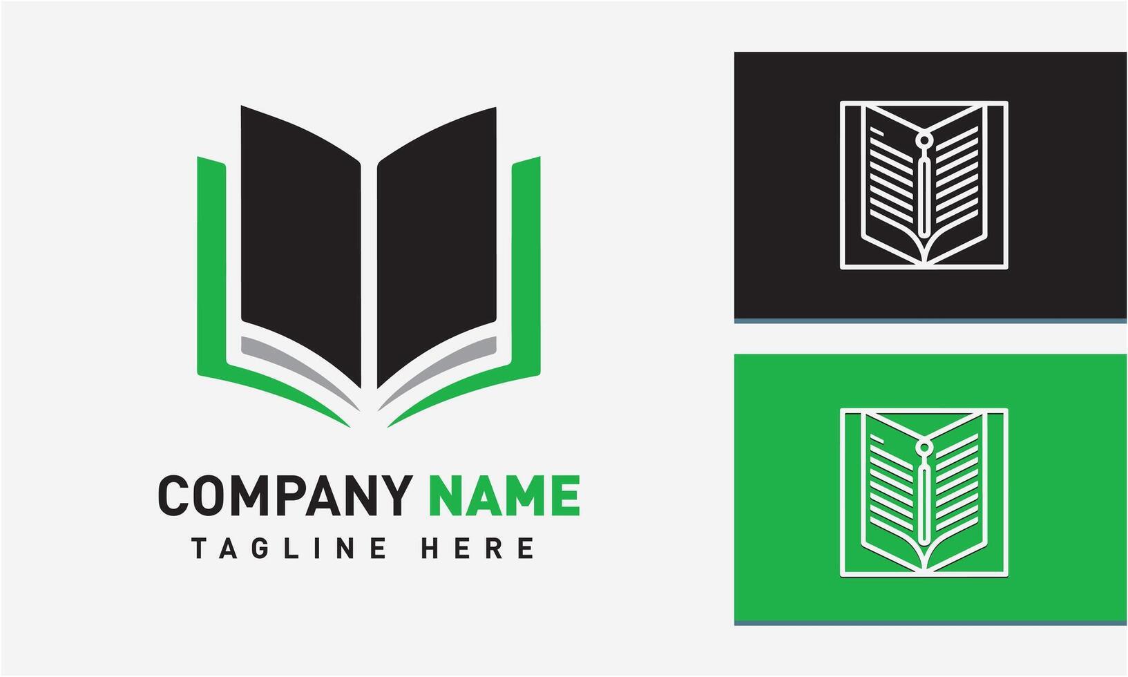 AI generated Book logo design icon vector template