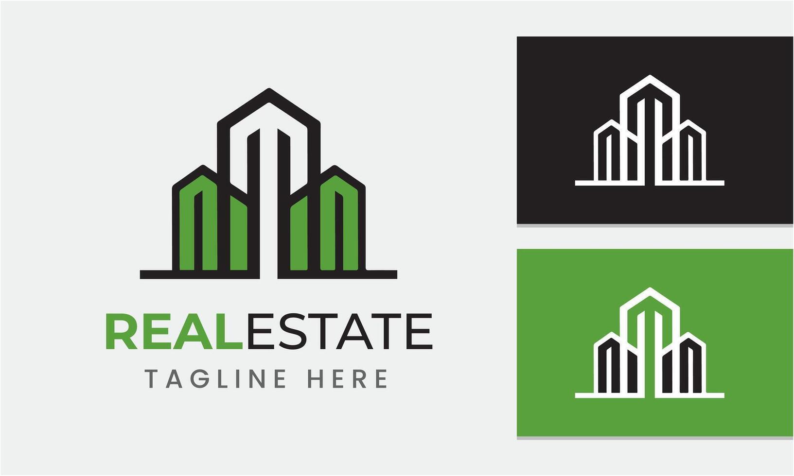 AI generated real estate logo icon symbol sample idea template vector
