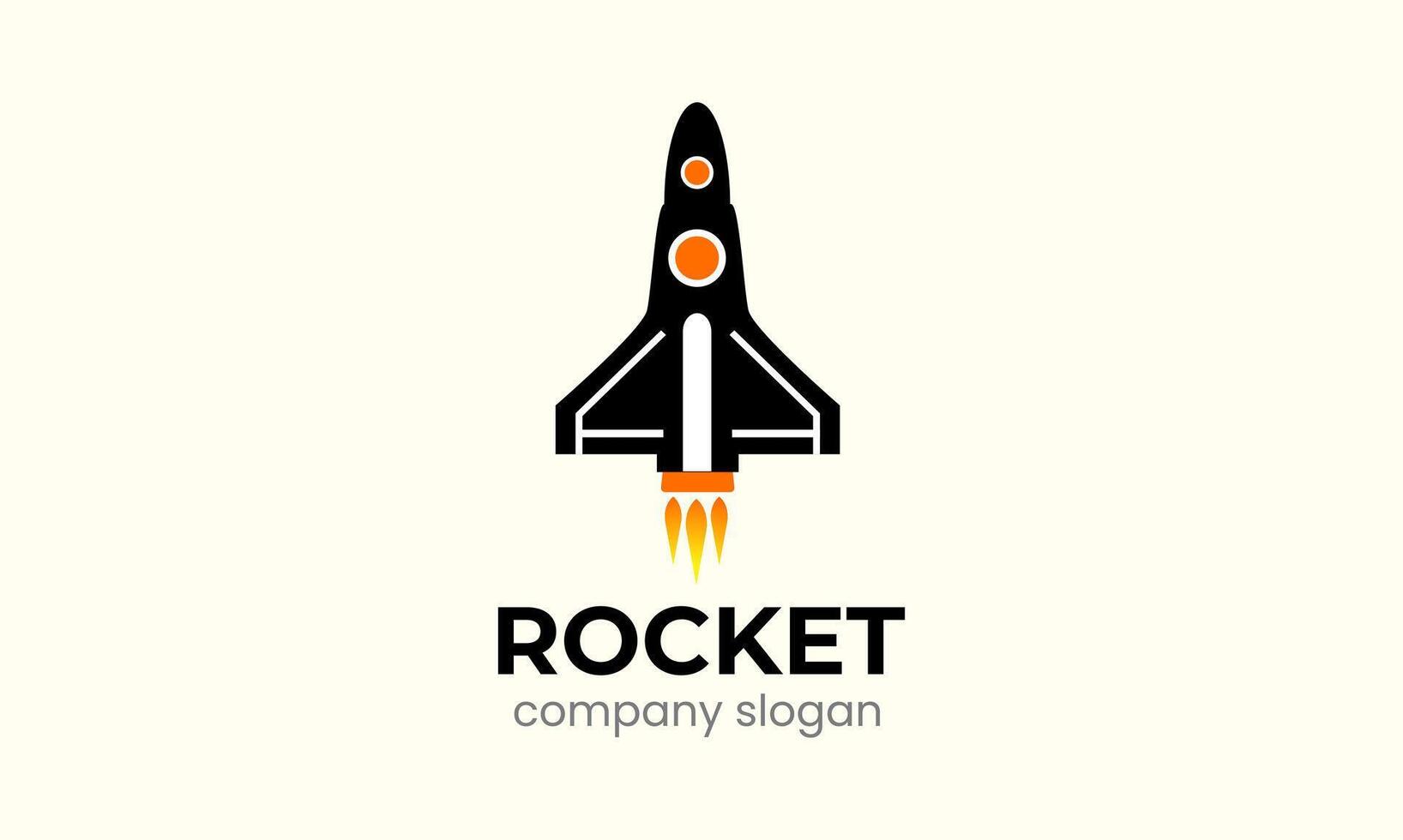 AI generated Rocket vector logo icon template