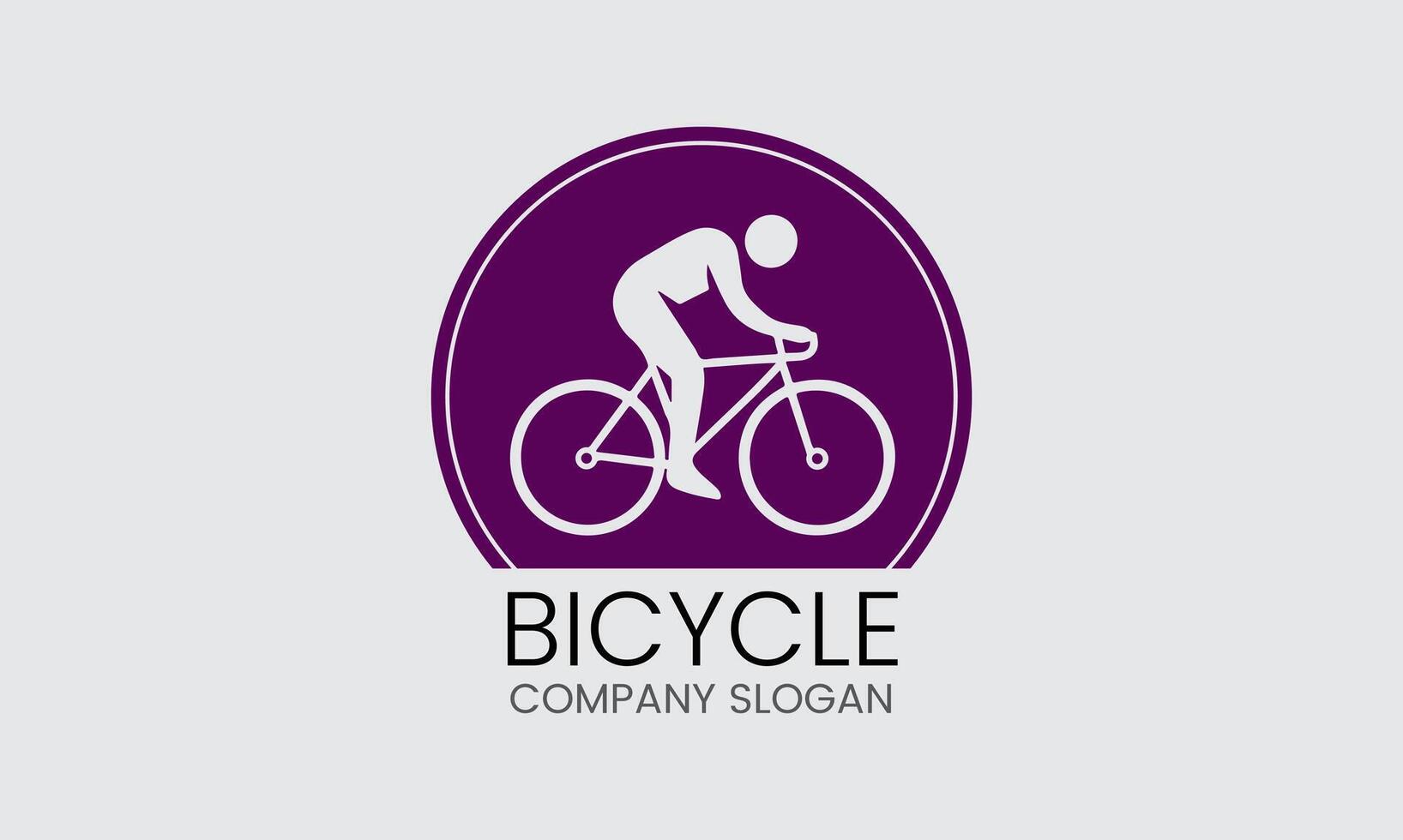 AI generated Bicycle logo vector icon template design