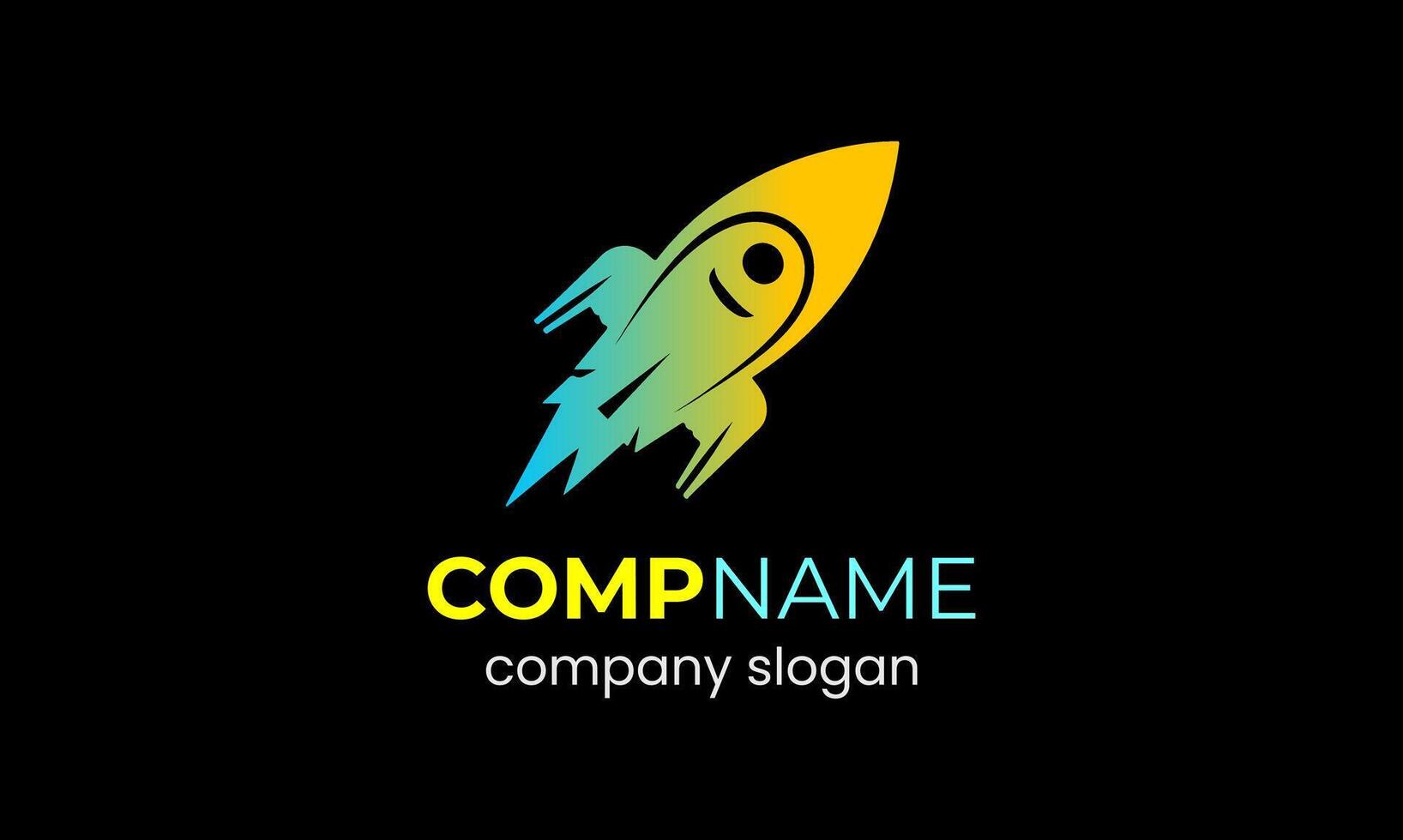 AI generated Rocket vector logo icon template