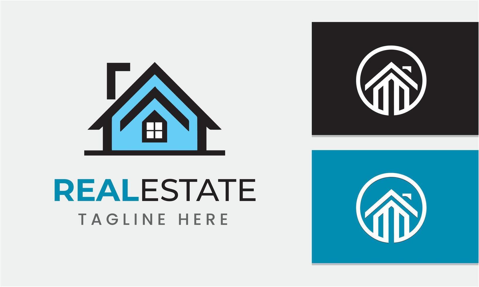 AI generated real estate logo icon symbol sample idea template vector