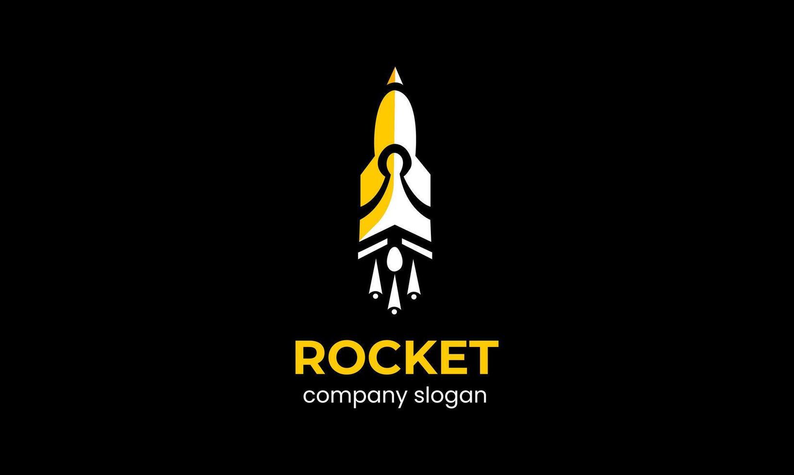 AI generated rocket logo icon vector