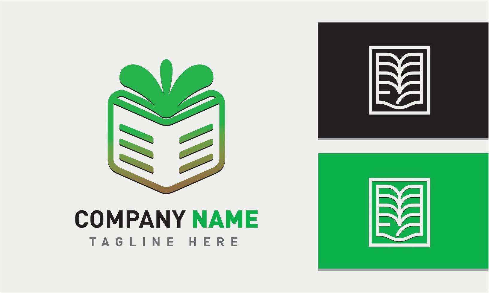 AI generated Book logo design icon vector template