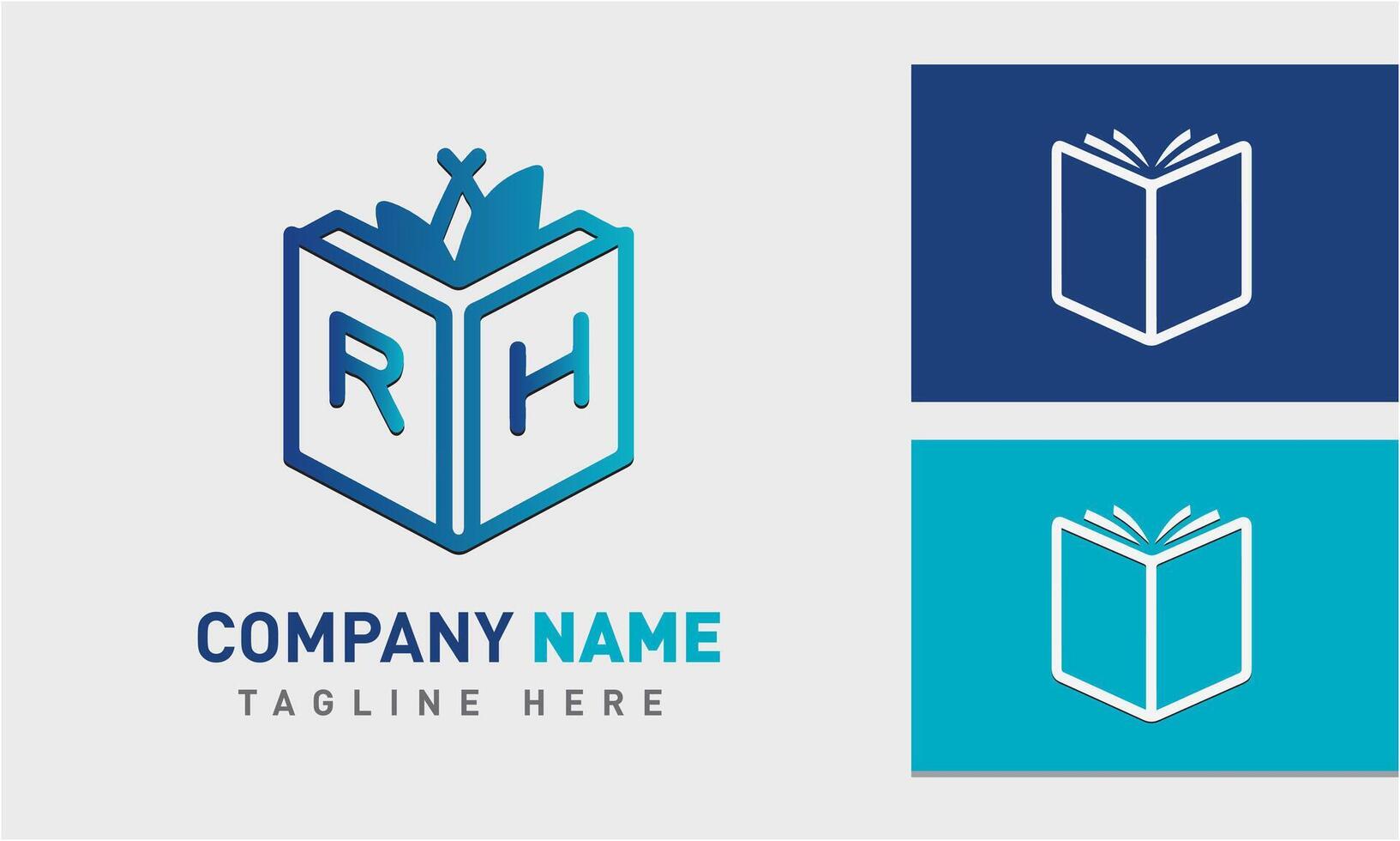 AI generated Book logo design icon vector template