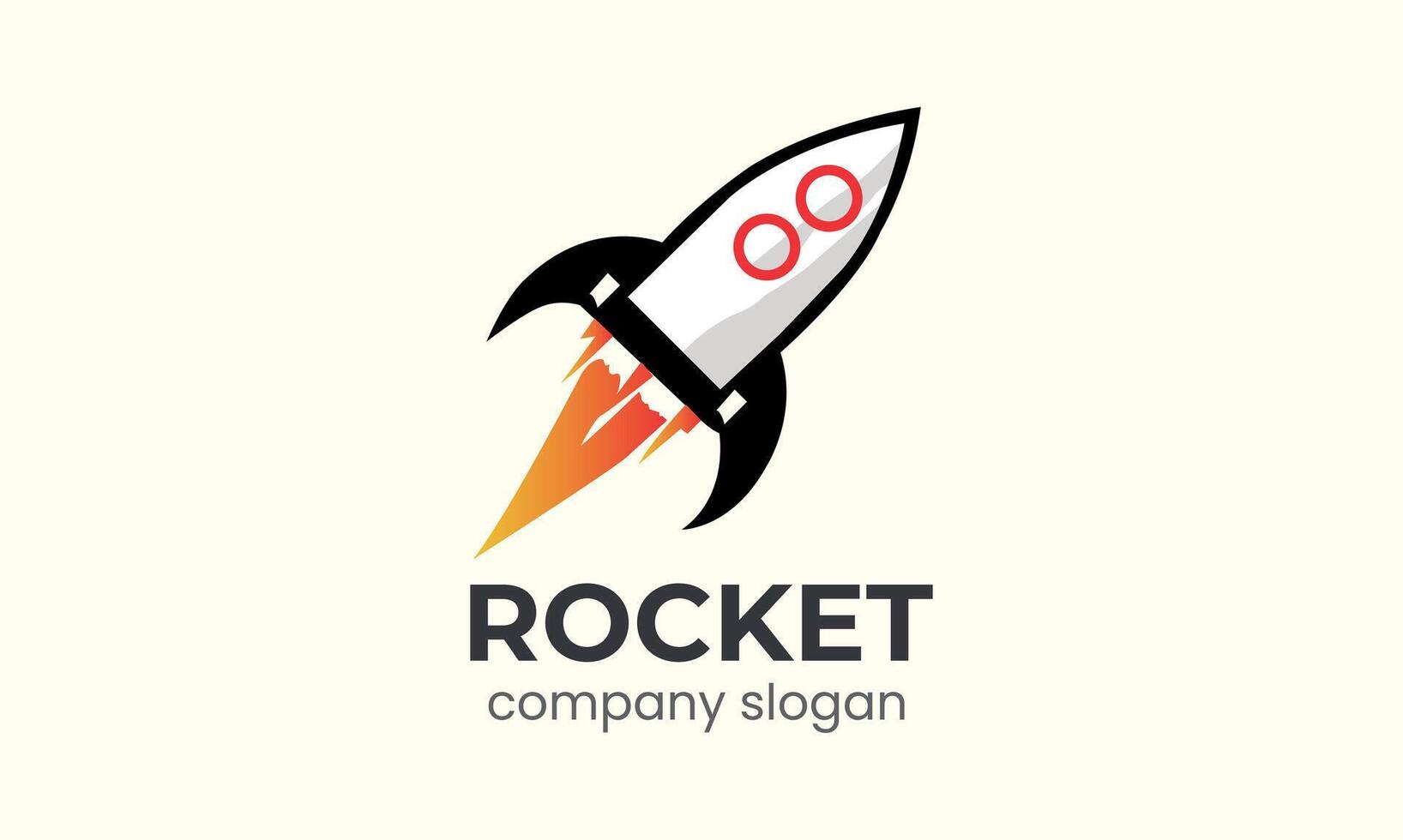AI generated Rocket vector logo icon template