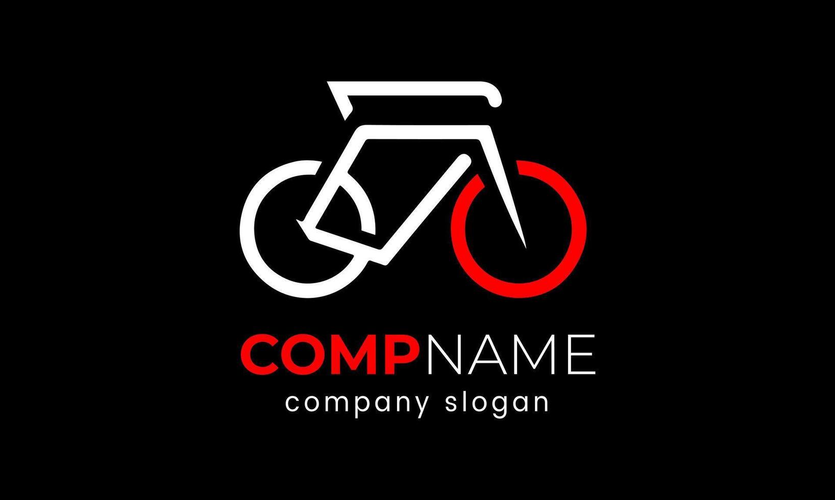 AI generated Bicycle logo vector icon template design