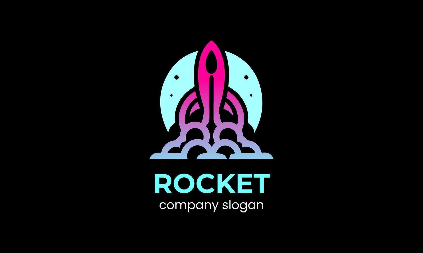 AI generated Rocket vector logo icon template