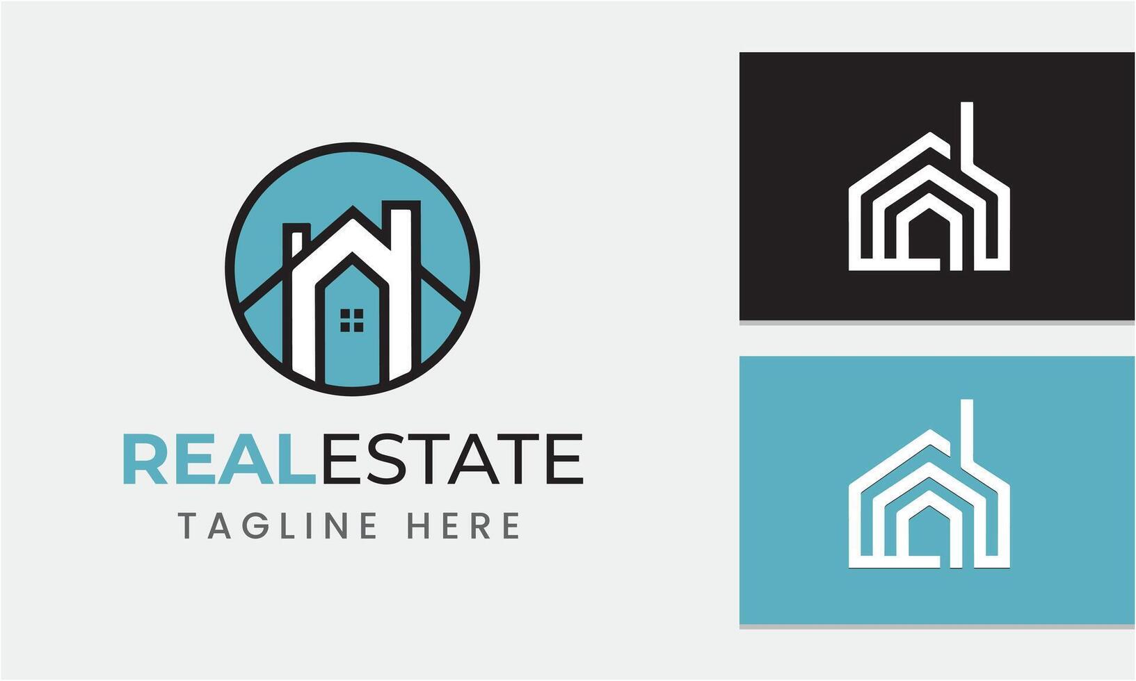AI generated real estate logo icon symbol sample idea template vector