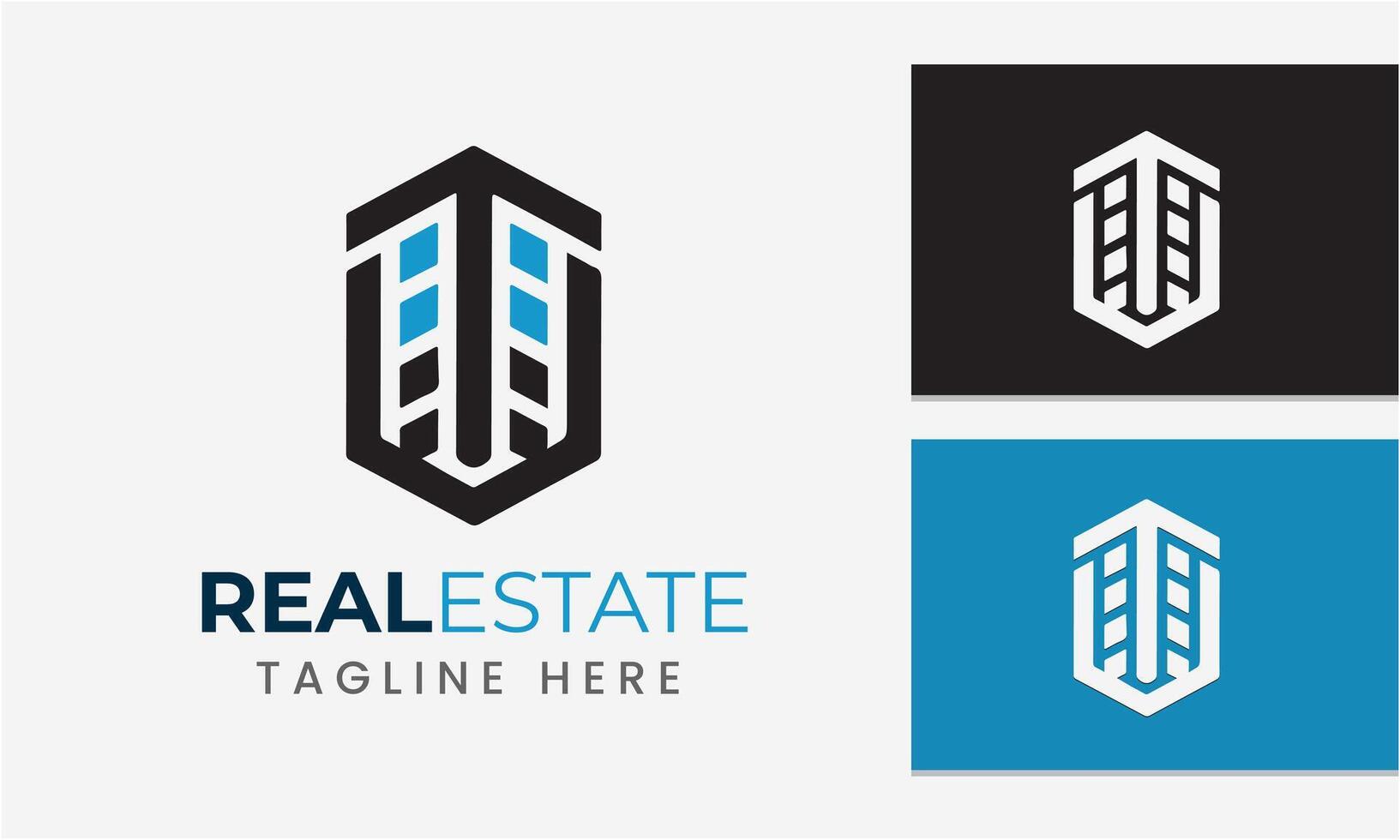 AI generated real estate logo icon symbol sample idea template vector