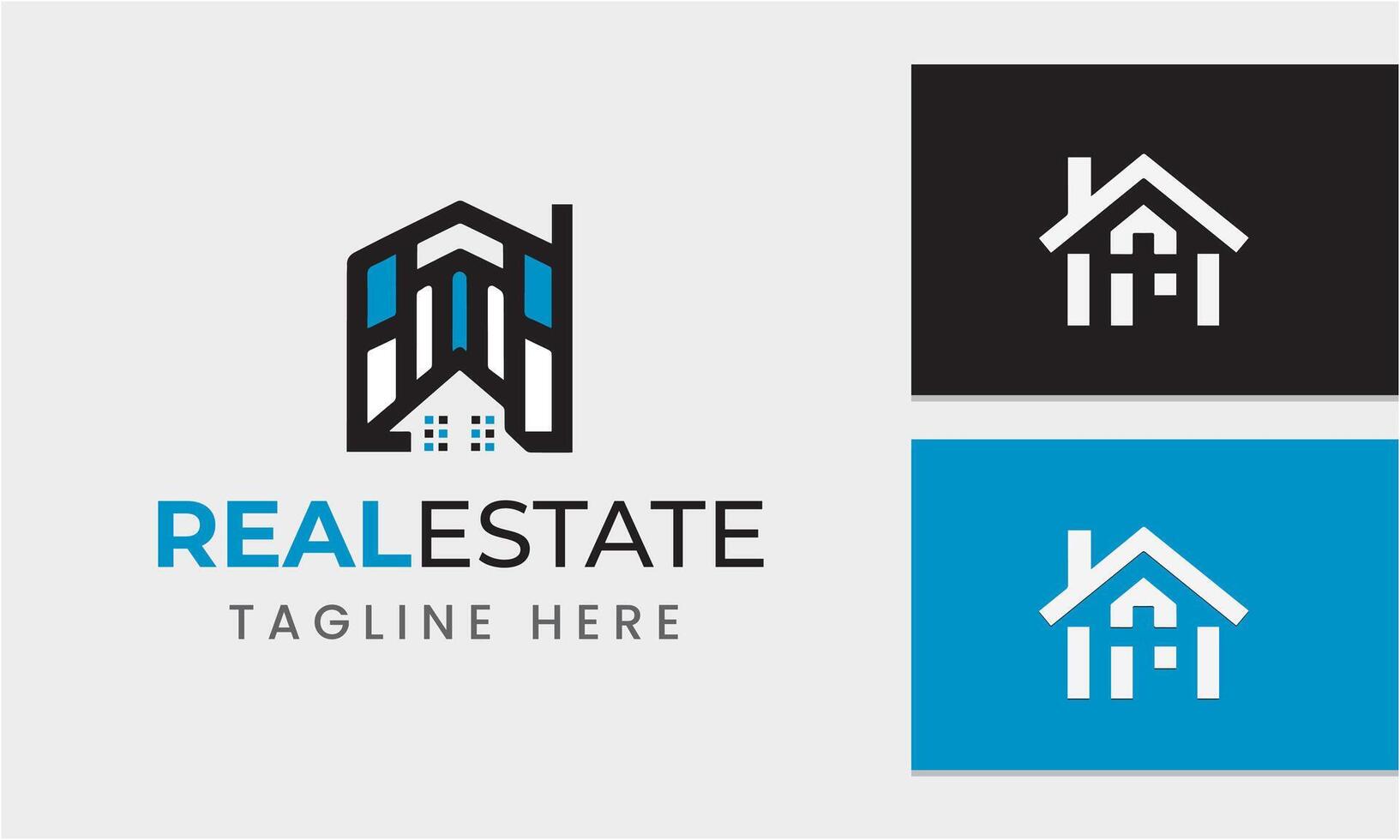 AI generated real estate logo icon symbol sample idea template vector