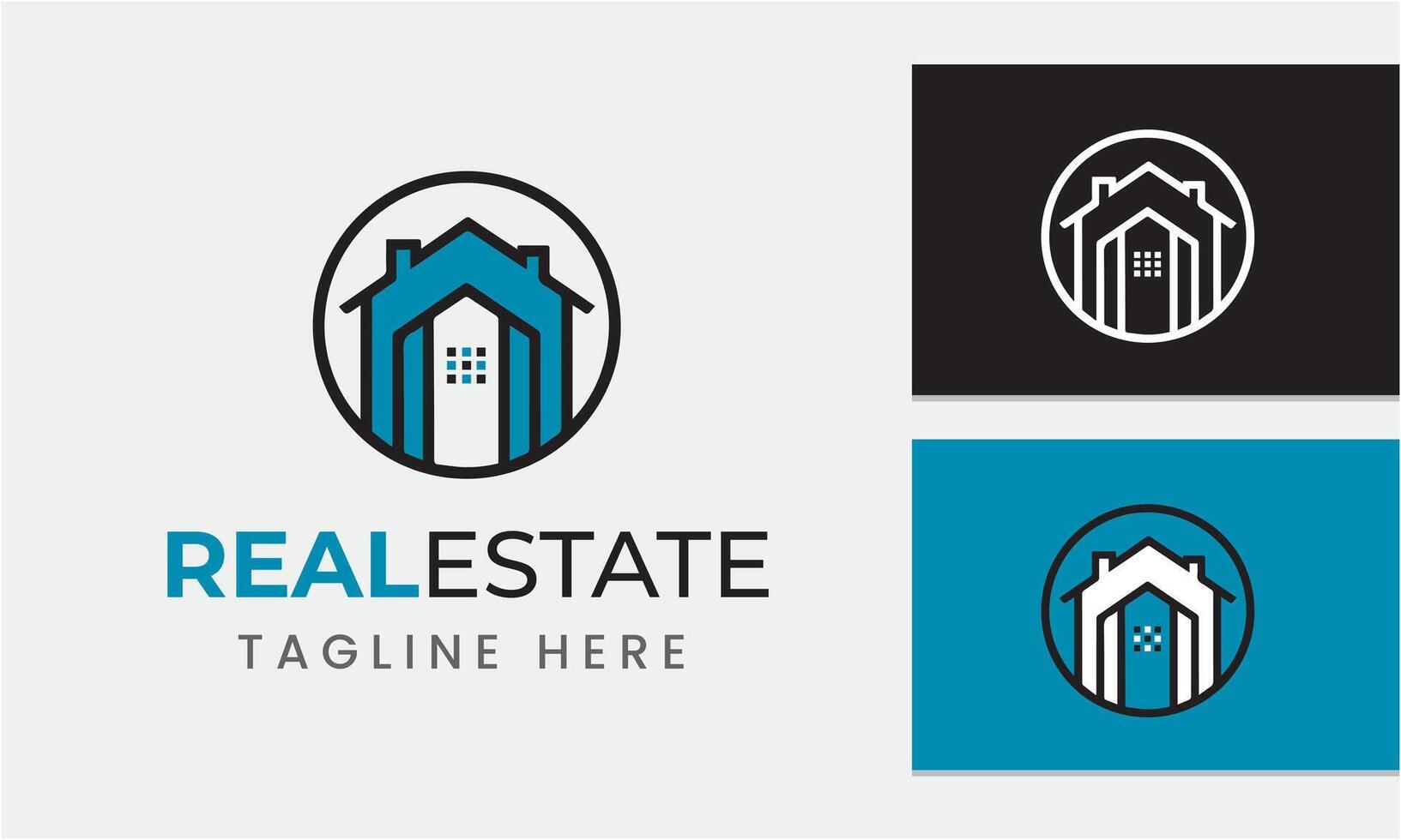 AI generated real estate logo icon symbol sample idea template vector